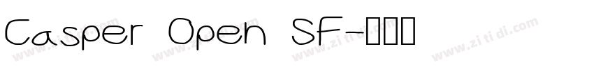 Casper Open SF字体转换